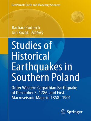 cover image of Studies of Historical Earthquakes in Southern Poland